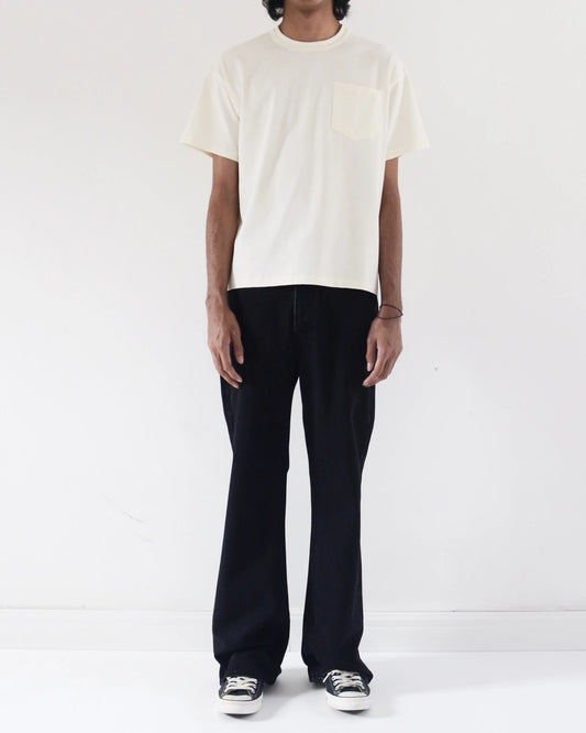 SPADE FLARE JEANS + SLUB POCKET TEE