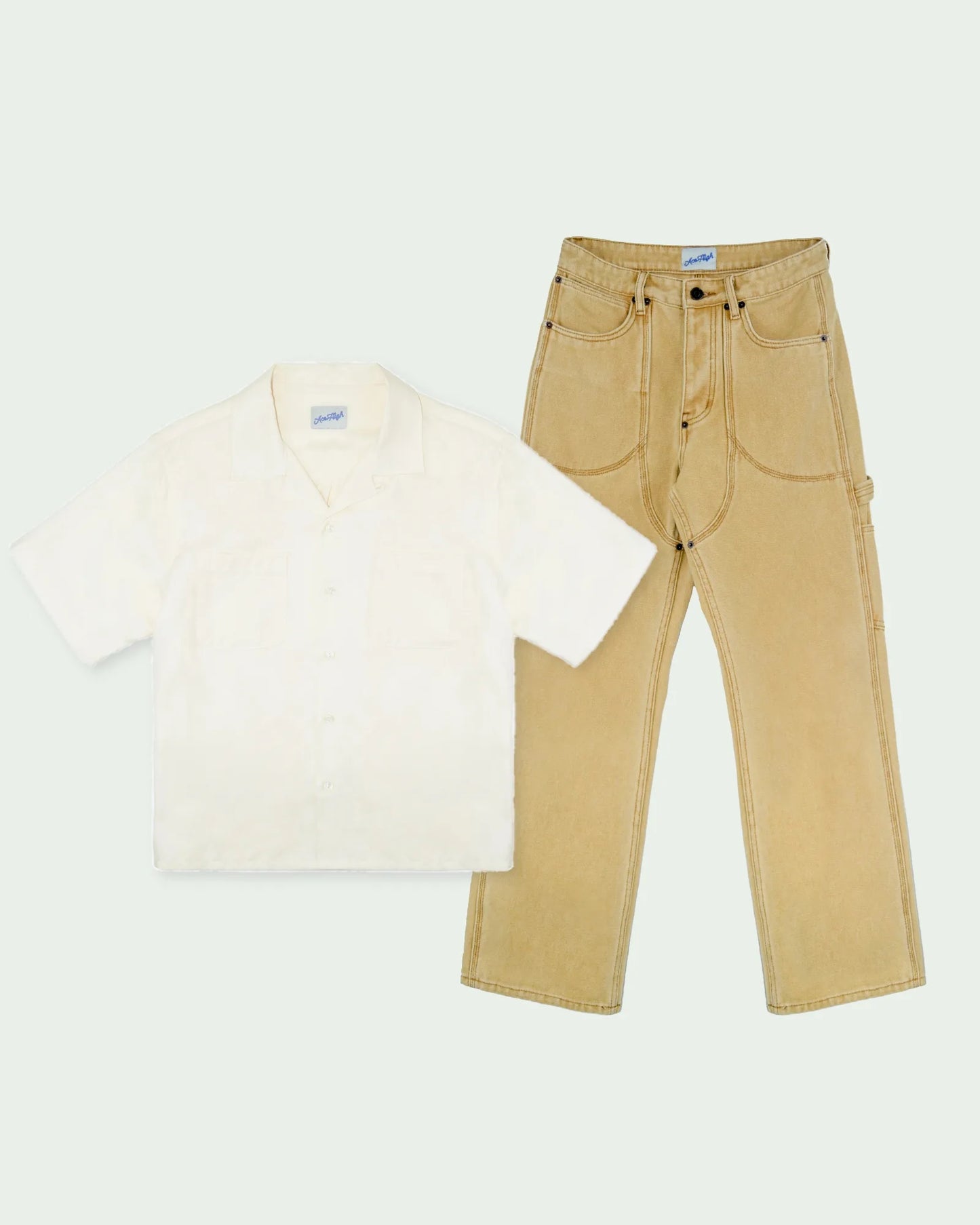 CHAPS CARPENTER PANT + RIPPLE CAMP SHIRT