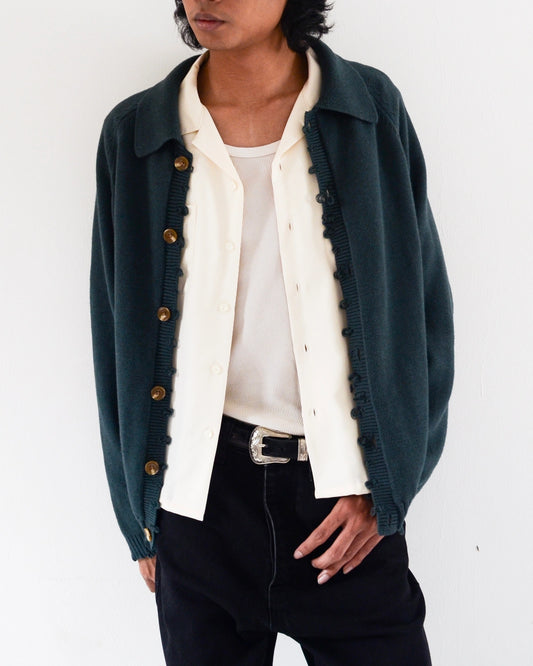 FRAY CARDIGAN + RIPPLE CAMP SHIRT