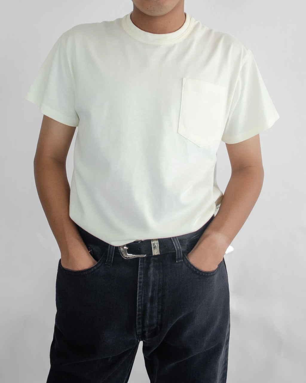 SLUB POCKET TEE