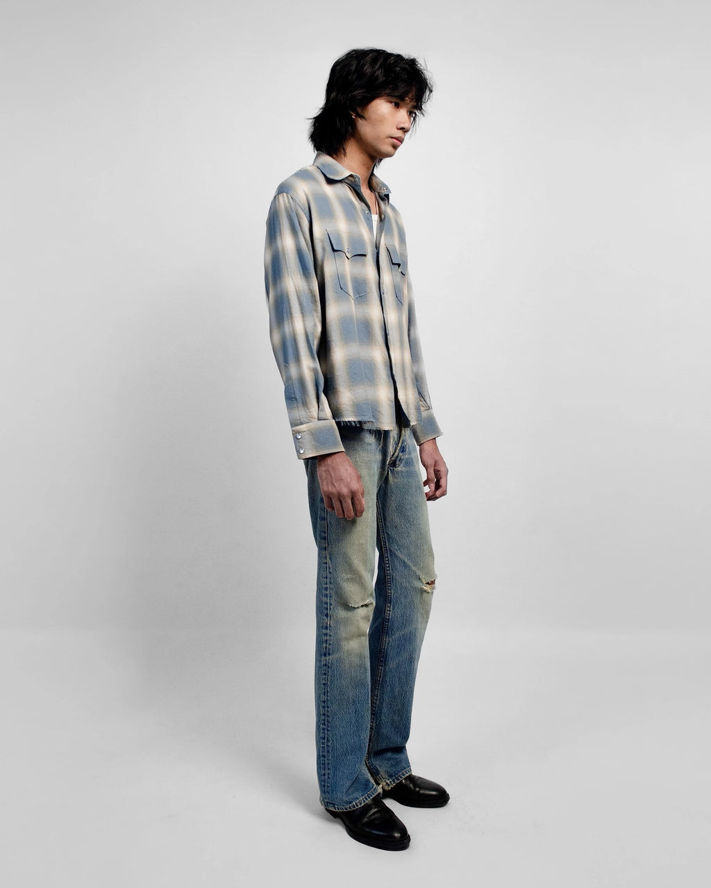 SHADOW PLAID SHIRT