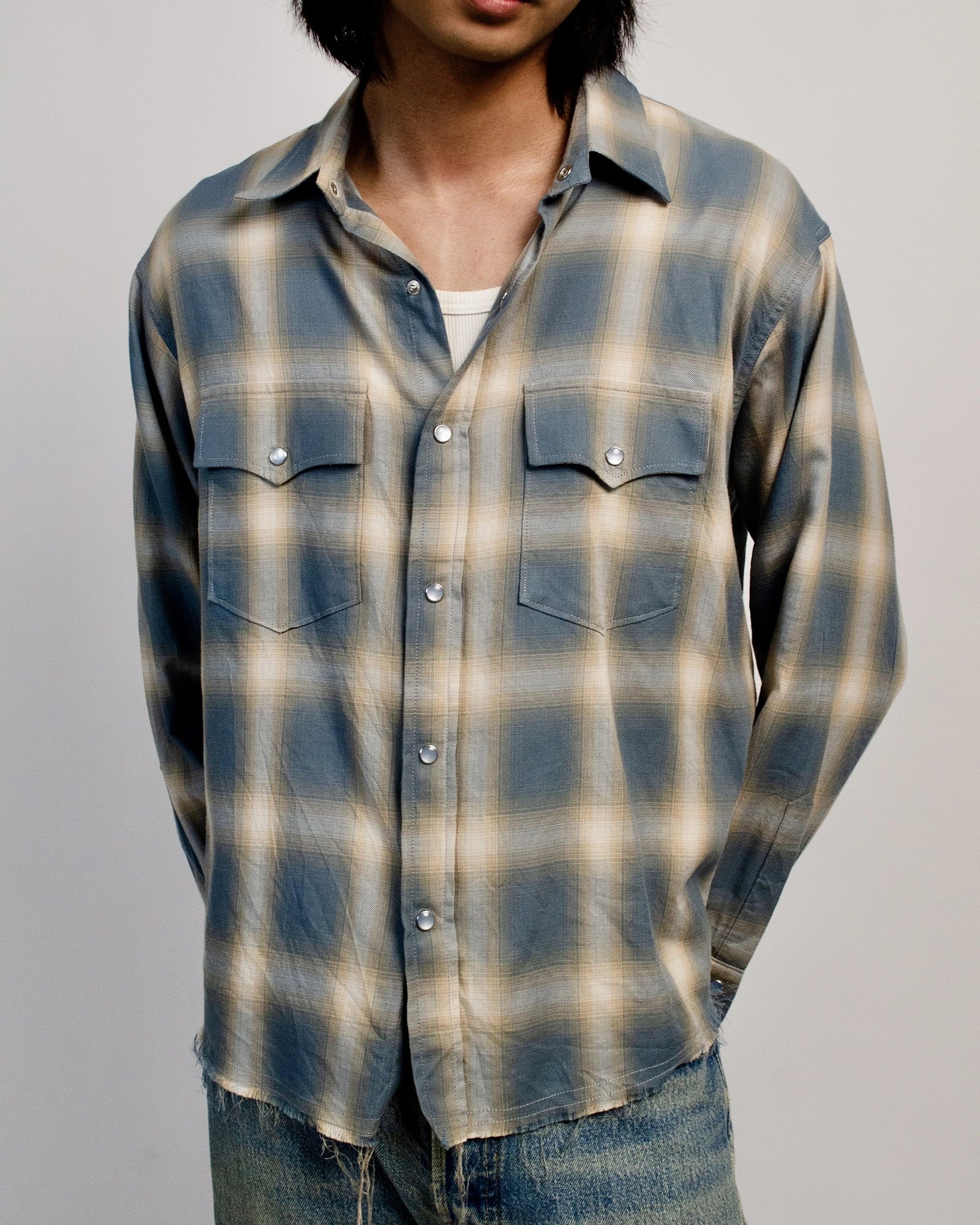 SHADOW PLAID SHIRT