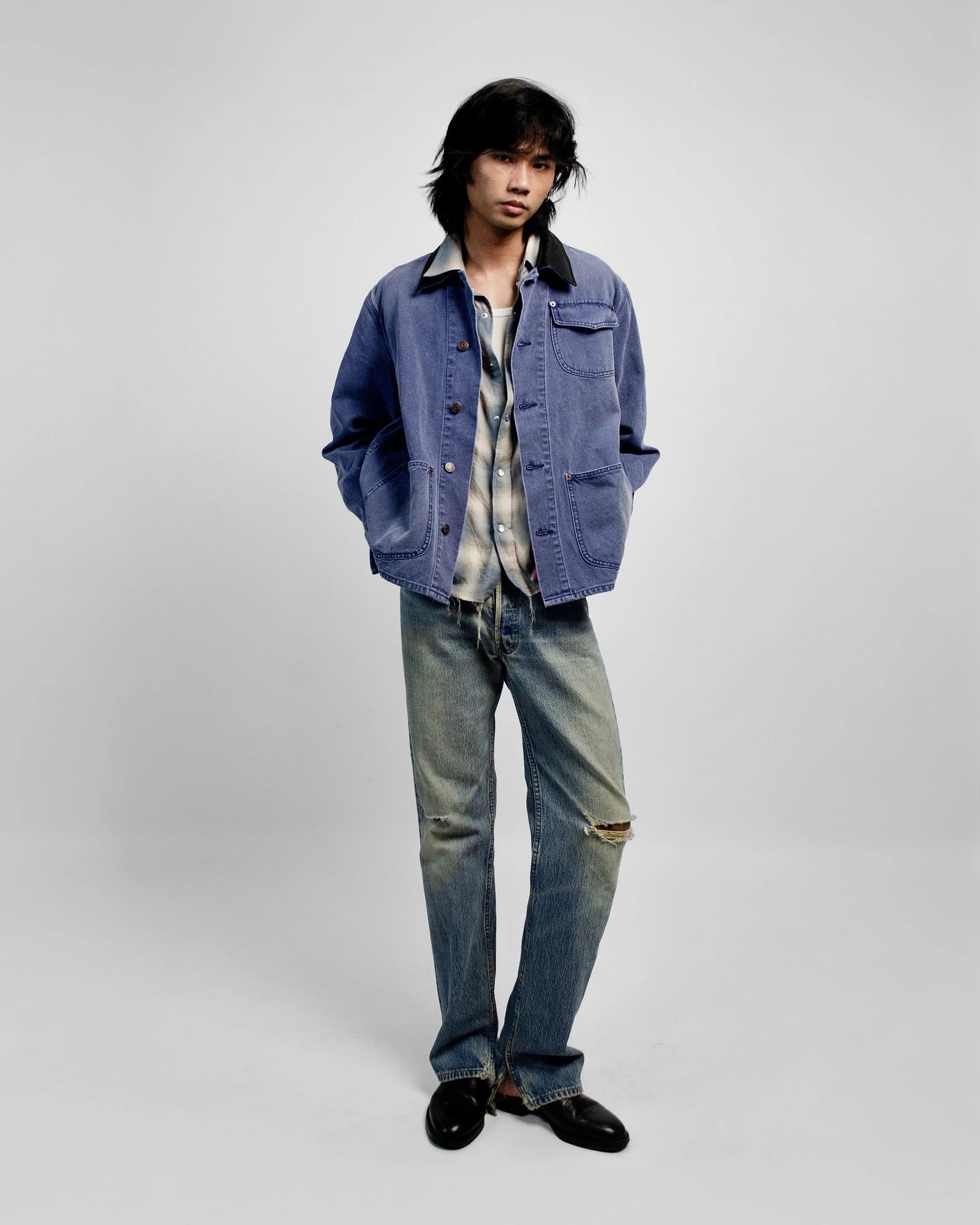 SHADOW PLAID SHIRT