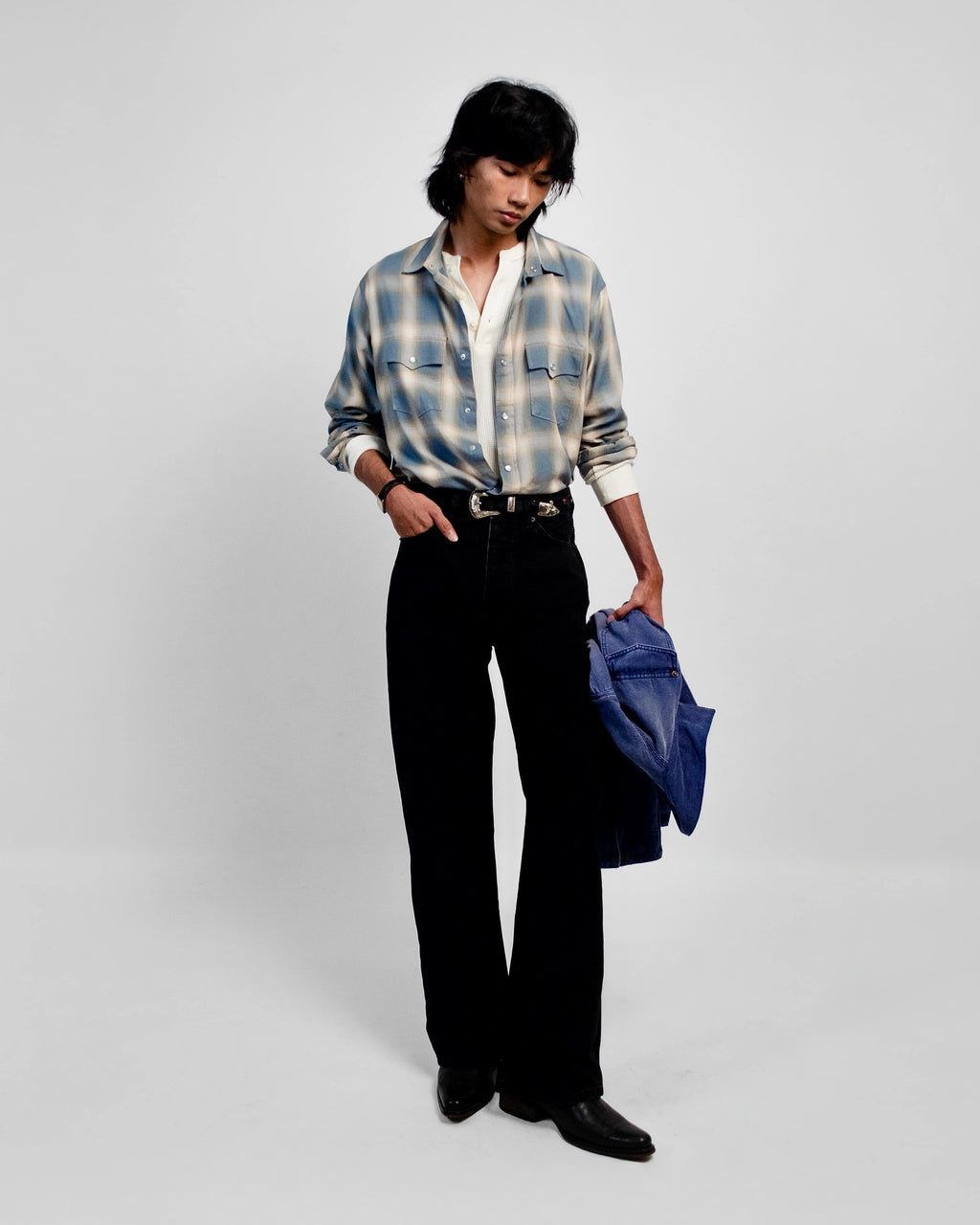 SHADOW PLAID SHIRT