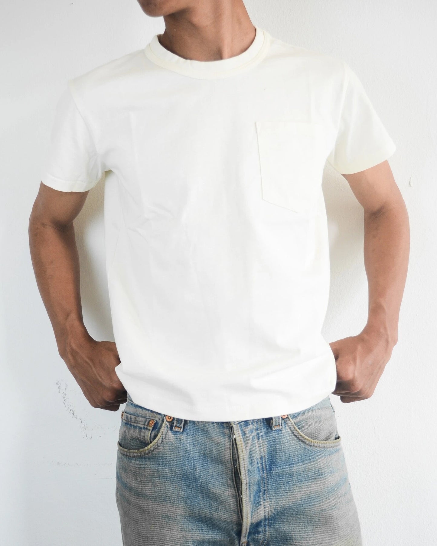 SLUB POCKET TEE