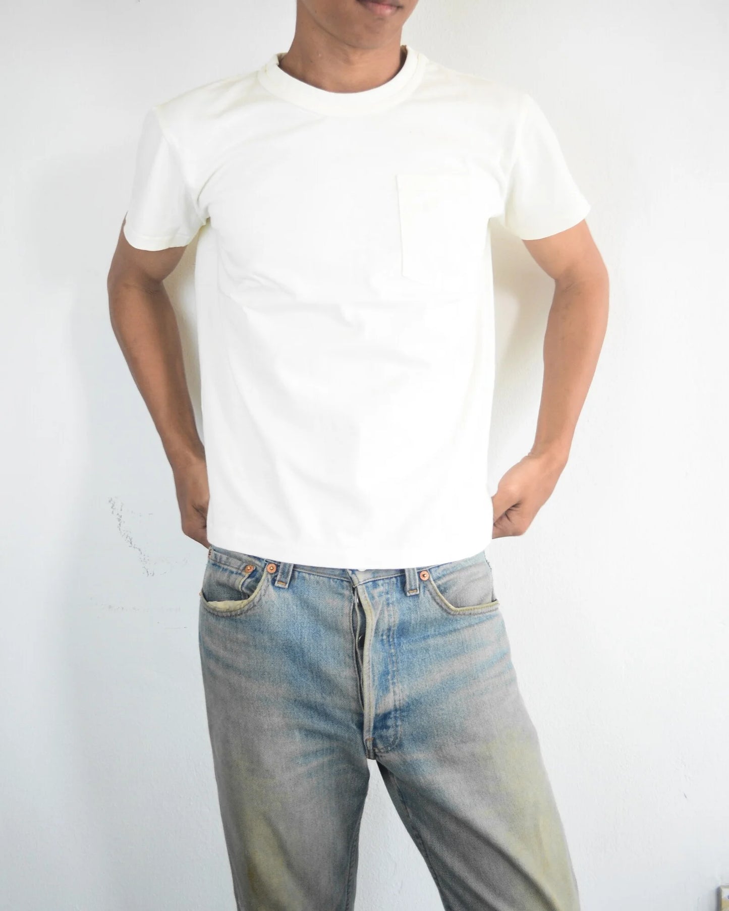 SLUB POCKET TEE