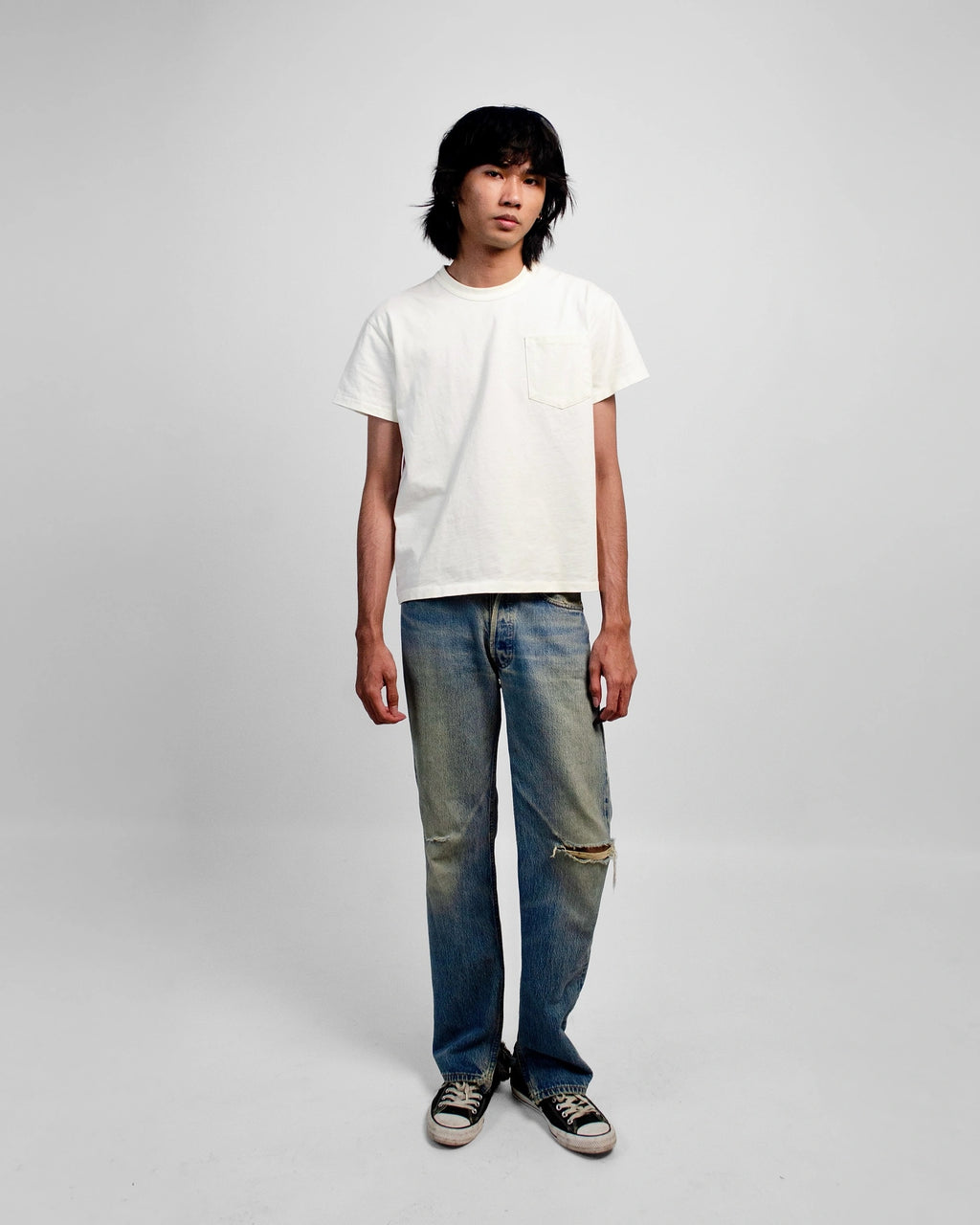 SLUB POCKET TEE