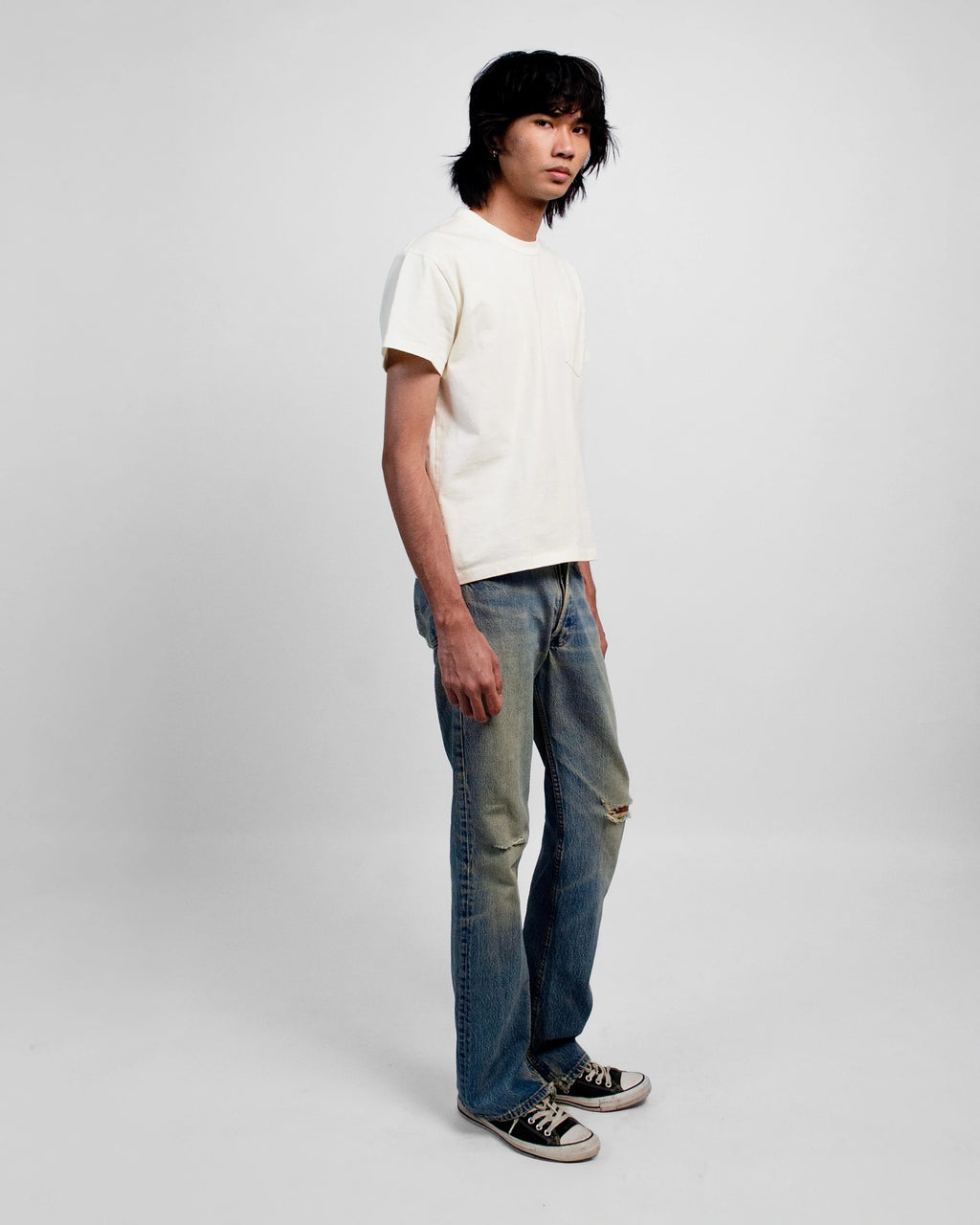 SLUB POCKET TEE
